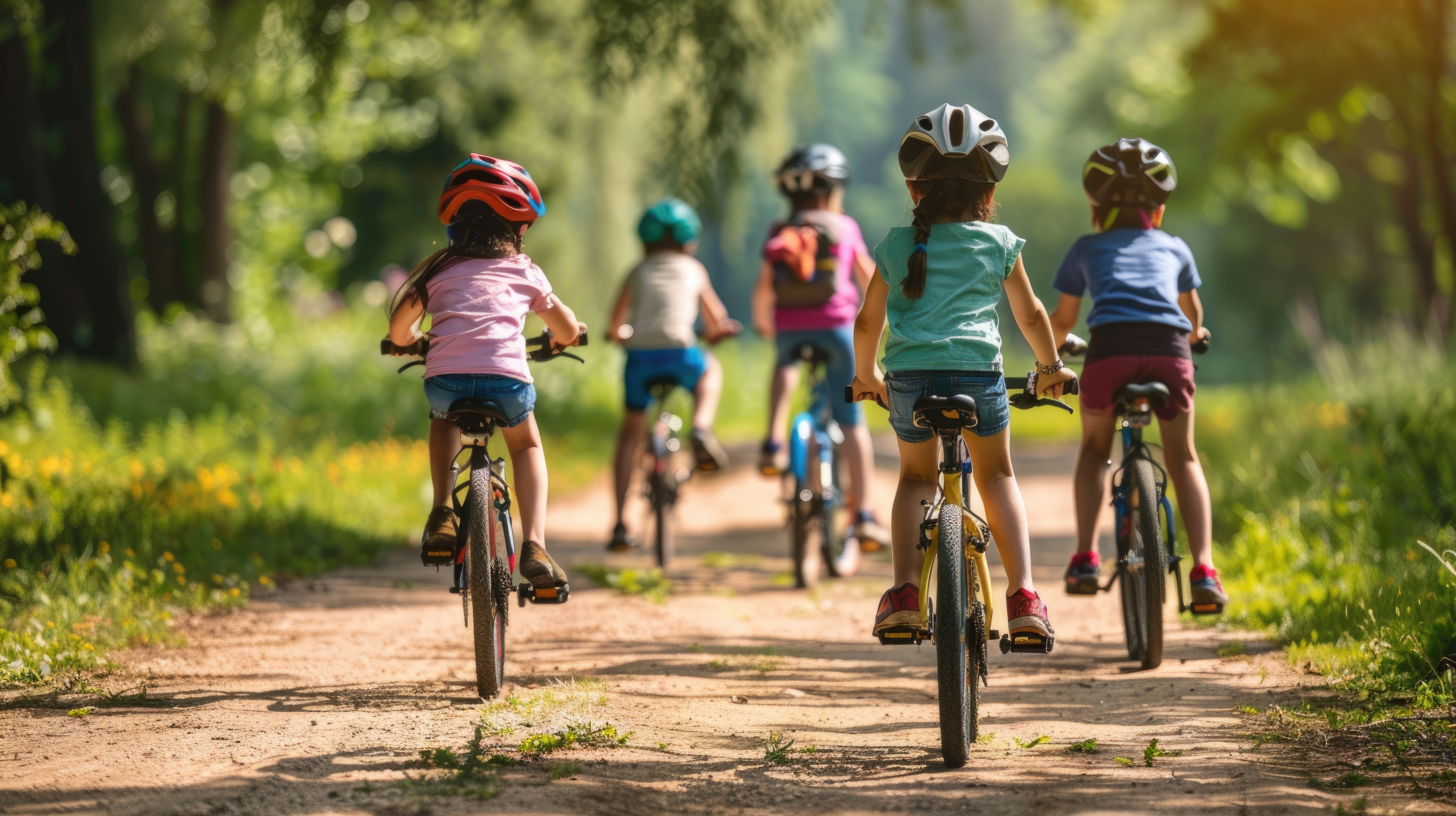 Jeunes cyclistes en compétition Kid VTT